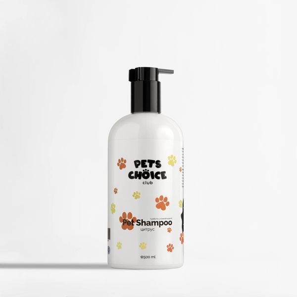 Шампунь для собак апельсиново-цитрусовий | CITRUS FRESH SHAMPOO Pets Choice Club (500 мл) 1560 фото