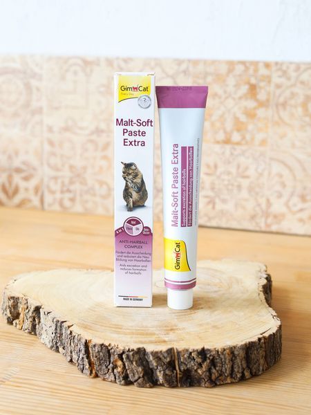 Паста GimCat Every Day Malt-Soft Paste Extra для котів для виведення шерсті зі шлунку (20 г) 1527 фото