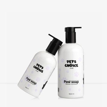 Мило для лап з ароматом лаванда та розмарин | NATURAL PAW SOAP Pets Choice Club (500 мл) 1571 фото