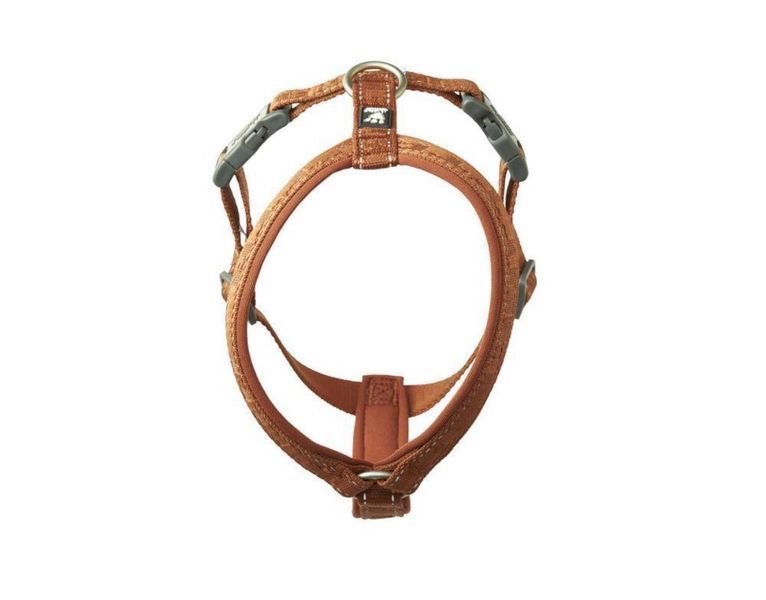 Анатомічна шлейка для собак Hurtta Casual Y-harness (коричневий, 90-100 см) 358 фото