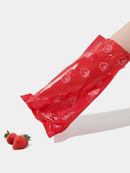 Набір біорозкладних пакетів 7 рулонів Vetreska-Strawberry з ароматом полуниці + диспенсер 1010 фото