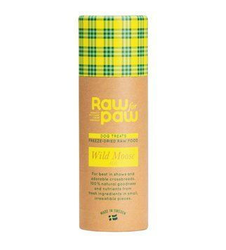 Сублімовані Ласощі для собак з Американського Дикого Лося Wild Moose  Freeze-Dried Raw for Paw (45 г) 429 фото