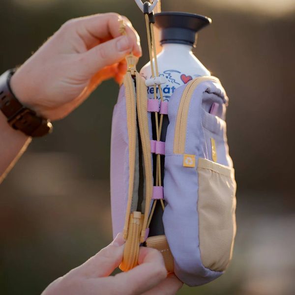 Сумка для прогулянок, пляшки та аксесуарів Woolly Wolf Hydration Shoulder Bag (Lavender Mix) 1574 фото
