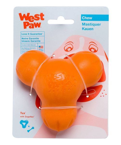WEST PAW Tux Treat Toy Iграшка для собак Тукс для ласощів (помаранчевий, L) 1290 фото
