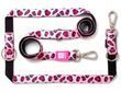 Max & Molly Multi-Function Leash Leopard Pink - Багатофункціональний рожевий повідець з леопардовим принтом (S)