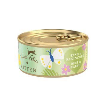 Вологий корм для кошенят KITTEN Terra Felis яловичина та кролик 1293 фото
