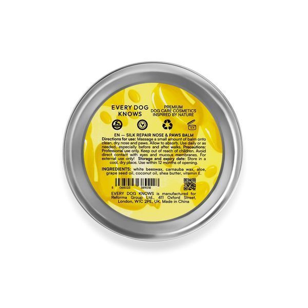 Бальзам для носа та подушечок лап собак - SILK REPAIR NOSE & PAWS BALM Every Dog Knows (100 мл) 1539 фото