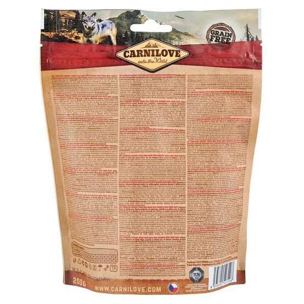 Ласощі Carnilove Dog Crunchy Snack Wild Boar with Rosehips для активних собак для швидкого відновлення з диким кабаном та шипшиною 1222 фото