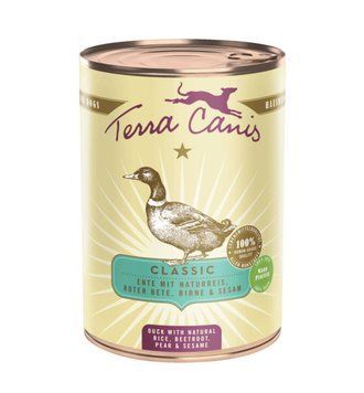 Вологий корм для собак Качка з буряком, рисом, грушею та кунжутом Classic Menu Terracanis (400 г) 881 фото