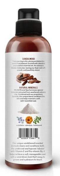 Шампунь для собак з олією сандалу - RELIQ Mineral Spa Sandalwood Shampoo (500 мл) 1337 фото