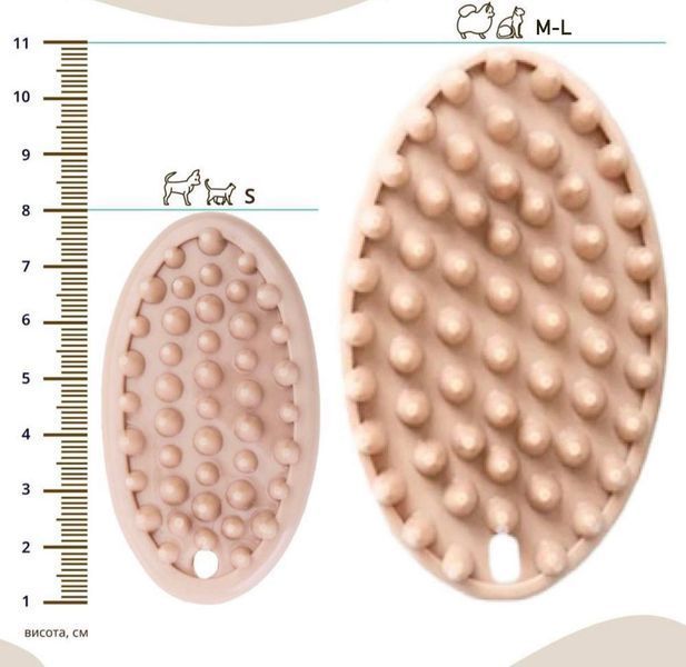 DoggyMan Rubber Brush Mini - силіконова щітка міні для собак і котів (S) 1083 фото