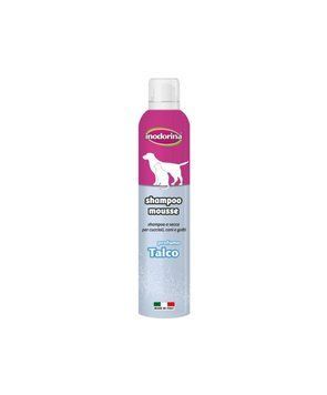 Шампунь-мус для собак та кішок усіх порід з тальком Inodorina Shampoo Mousse Talco 087 фото
