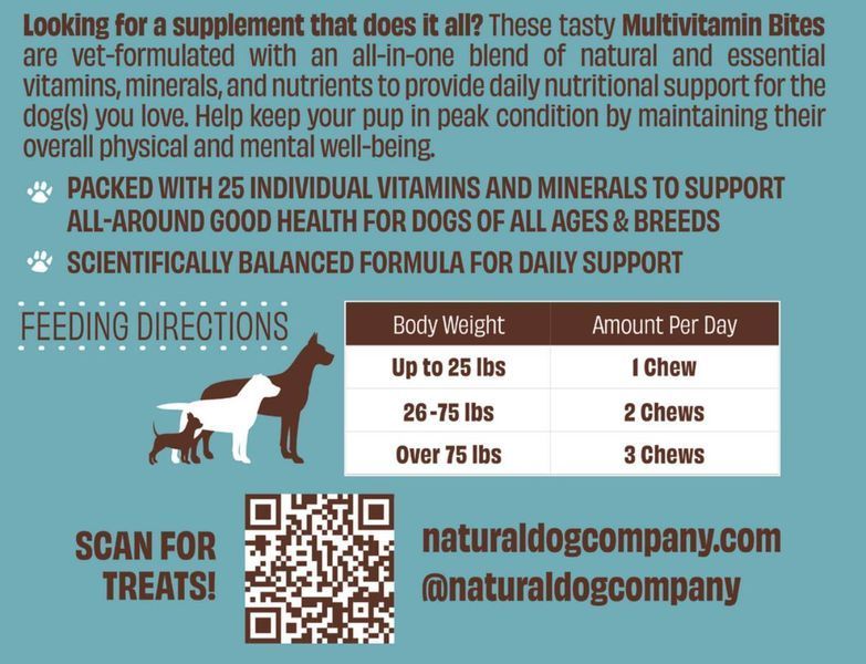 Мультивітамінний комплекс Multivitamin Natural Dog Company 589 фото