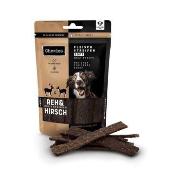М'ясні натуральні ласощі для собак 100% Козуля та Оленіна Chewies Fleischstreifen Soft Ente для всіх вікових груп 1211 фото